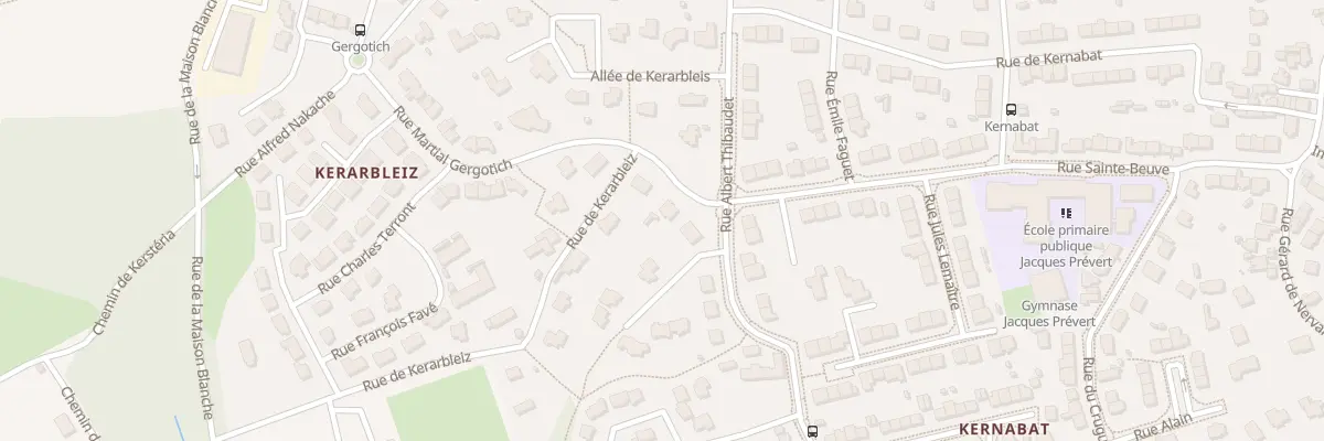 Plan du 4 Rue de Kerarbleiz à Brest