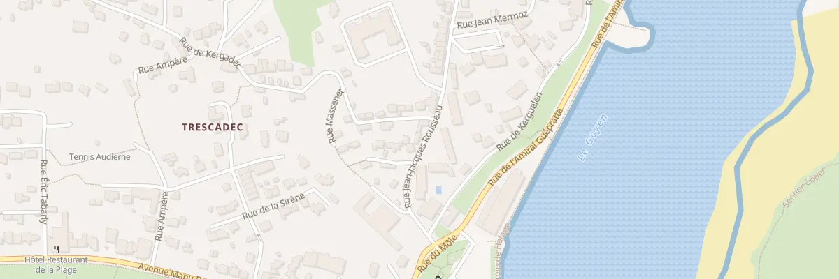 Plan du 71 Rue Jean Jacques Rousseau à Audierne