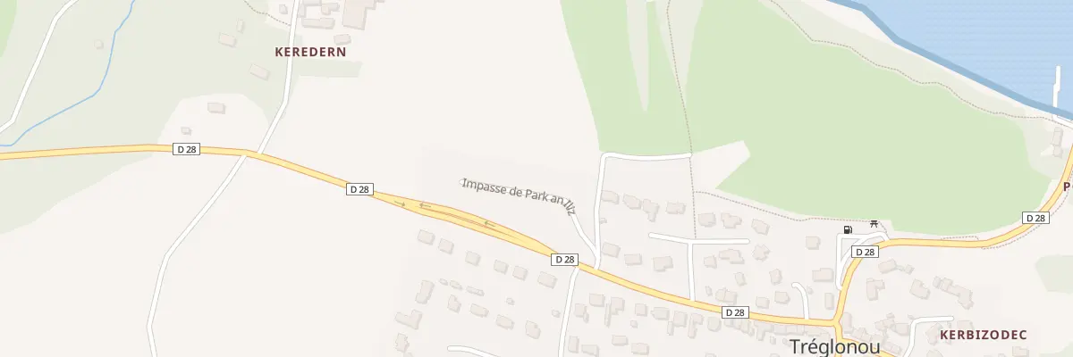 Plan du 2 Imp Park An Iliz à Tréglonou