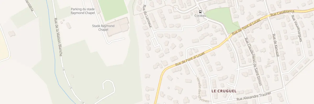 Plan du 283 Rue du Lanneuc à Brest