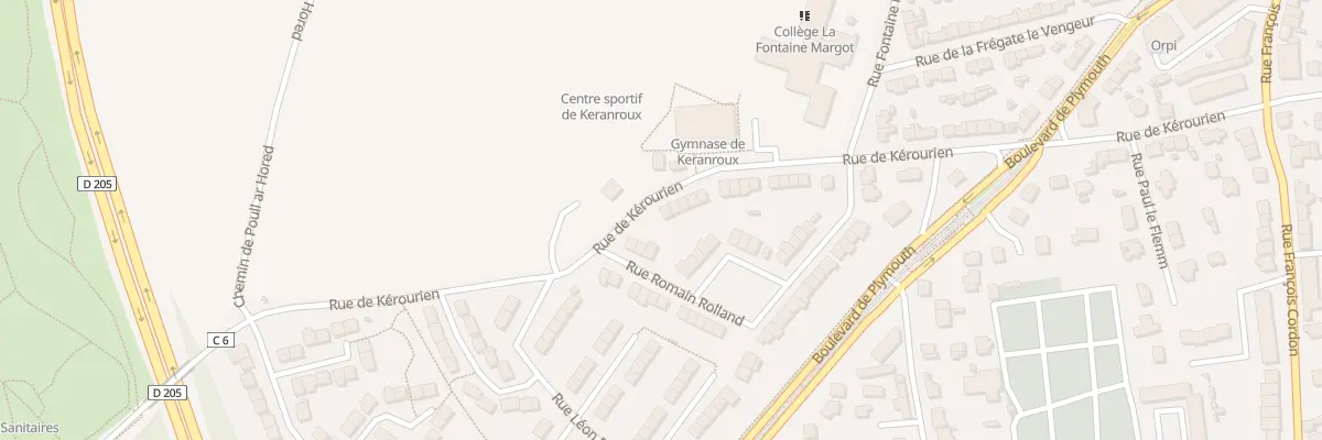 Plan du 94 Rue de Kerourien à Brest