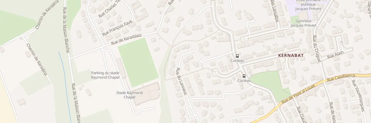 Plan du 150 Rue du Lanneuc à Brest