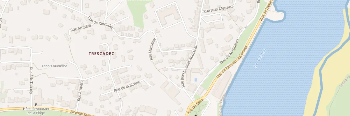Plan du 8 Rue des Montagnards à Audierne