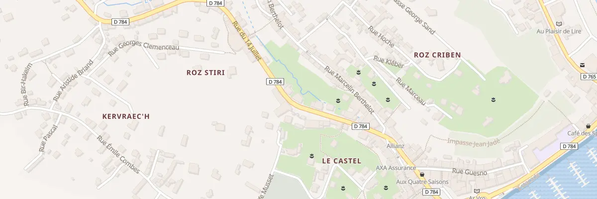 Plan du 15 Rue du 14 Juillet à Audierne