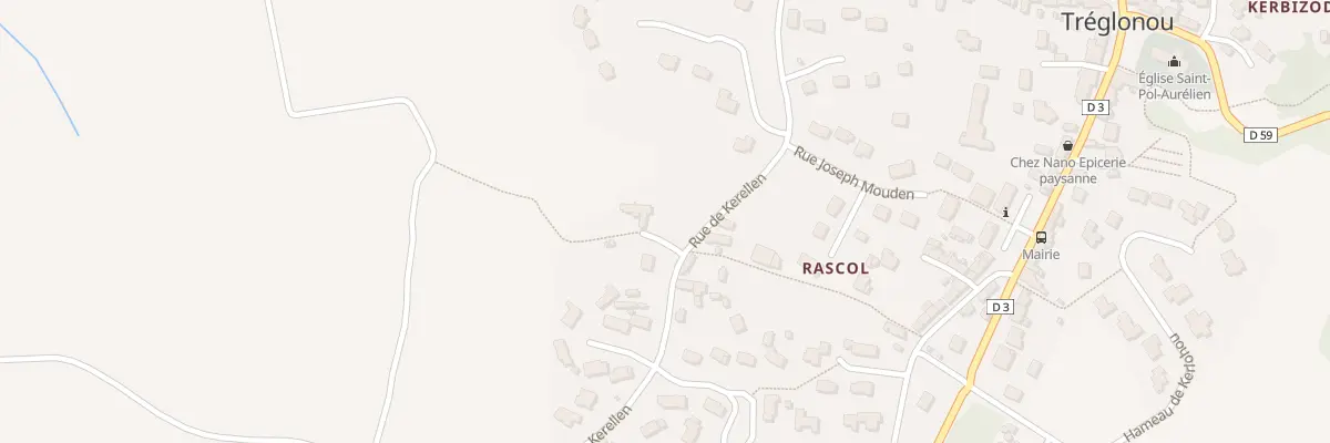Plan du 4 Rue de Kerellen à Tréglonou