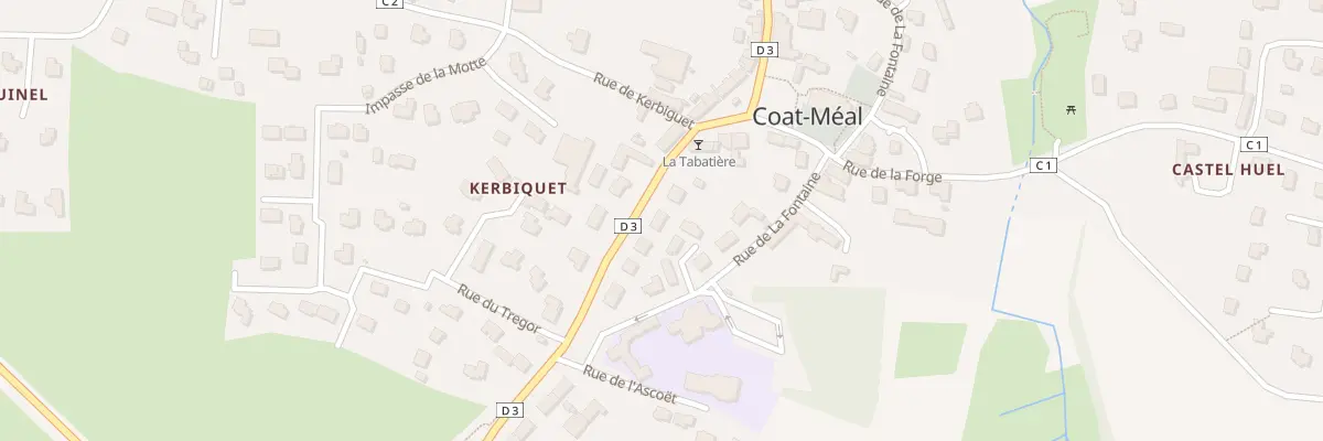 Plan du 3 Rue du Garo à Coat-Méal