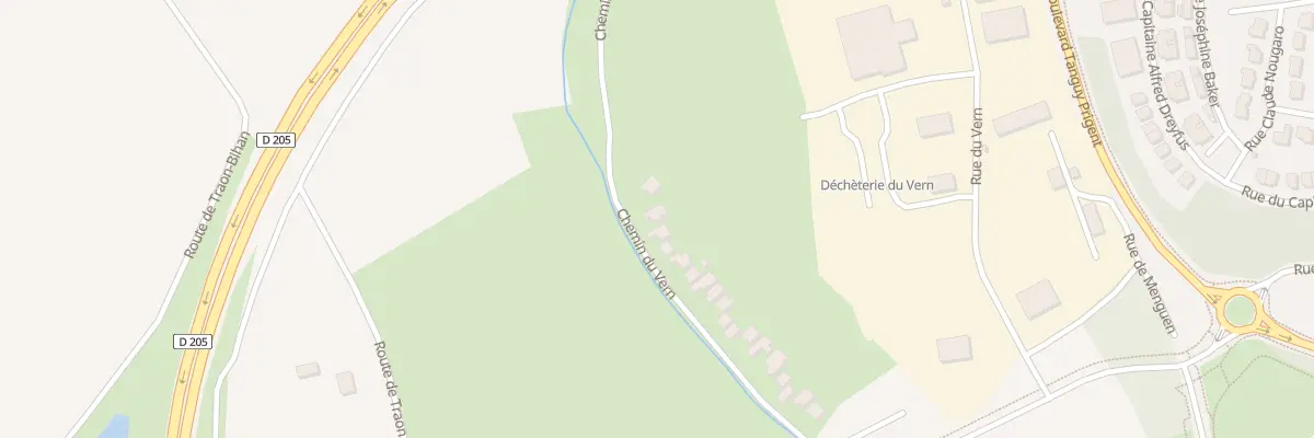 Plan du 255 Che du Vern à Brest