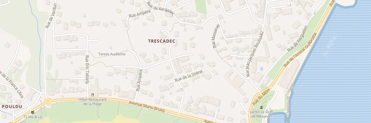 Plan du 3 Rue Henri Dunant à Audierne