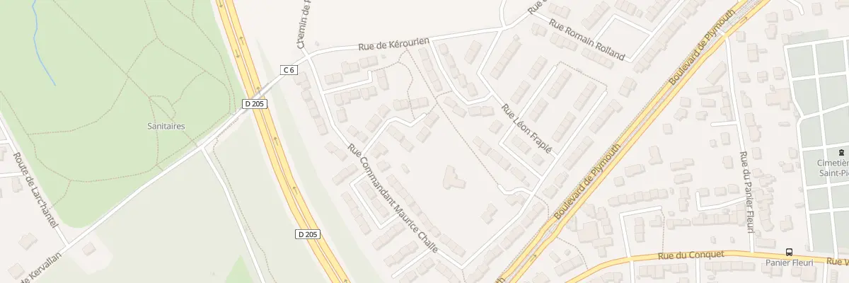 Plan du 6 Rue Jean Louis Hennot à Brest