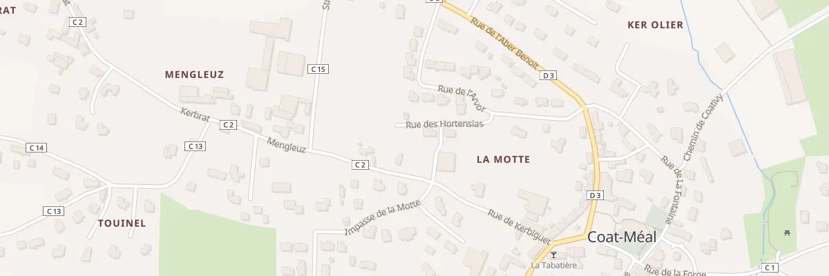 Plan du 1 La Motte à Coat-Méal