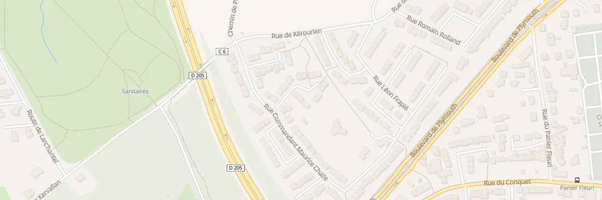 Plan du 4 Rue Jean Louis Hennot à Brest