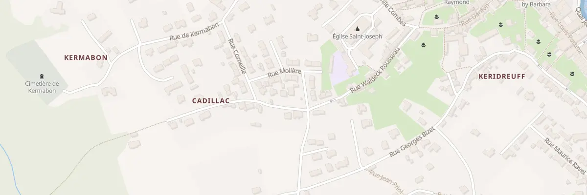 Plan du 1 Rue Racine à Audierne