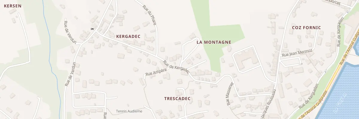 Plan du 31 Rue de Kergadec à Audierne