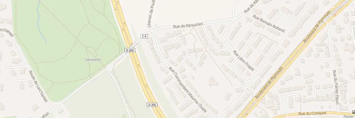 Plan du 16 Rue Jean Louis Hennot à Brest