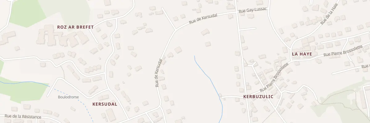 Plan du 8 Rue de Kersudal à Audierne