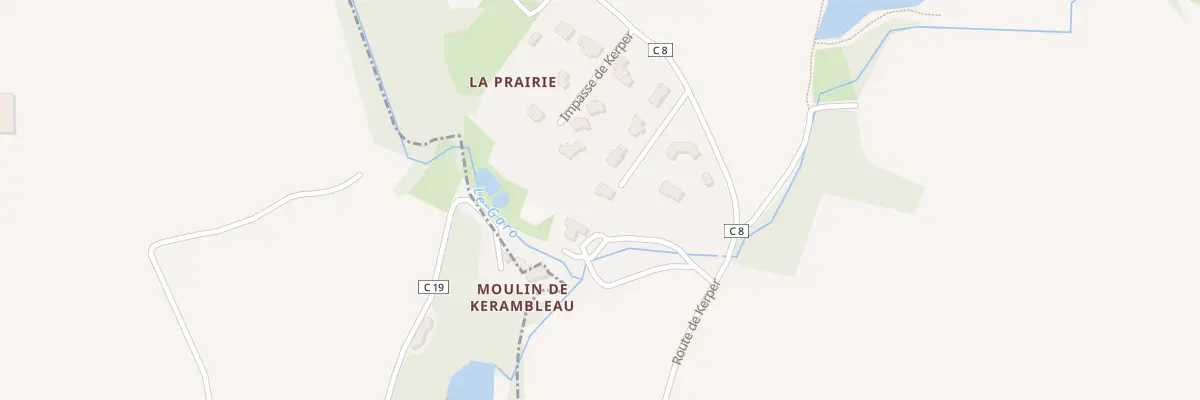 Plan du 9 Ker Per à Coat-Méal