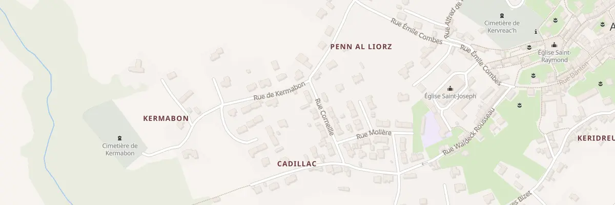 Plan du 14 Rue Corneille à Audierne