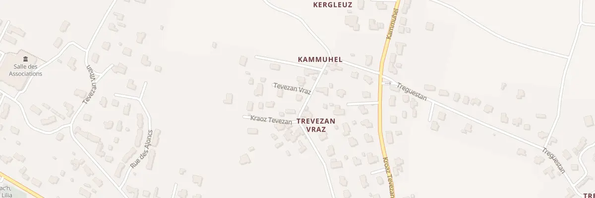 Plan du 383 Tevezan Vraz à Plouguerneau