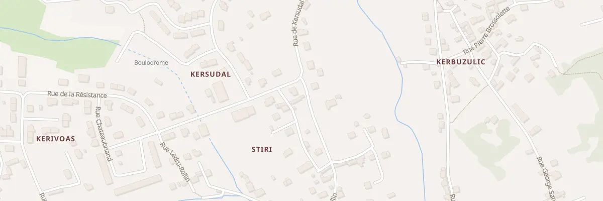 Plan du 25 Rue de Kersudal à Audierne