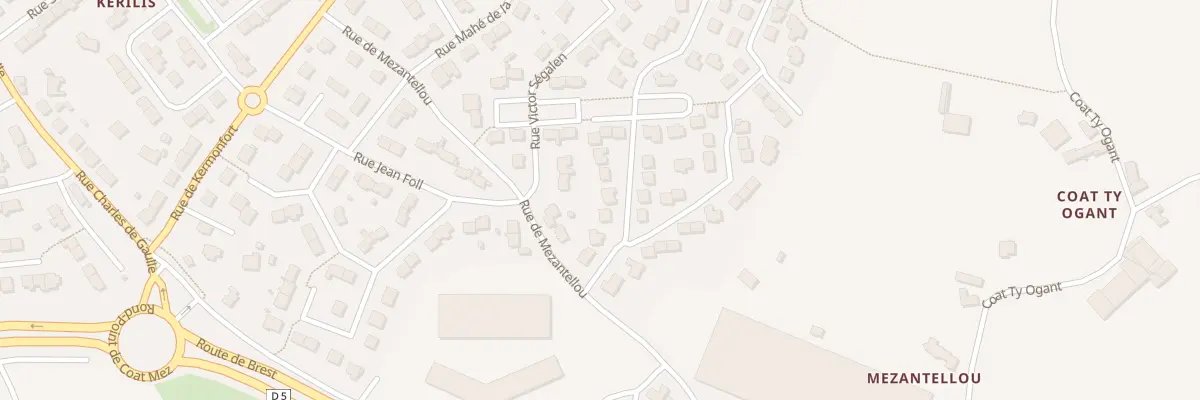 Plan du 90 Rue Dumont d’Urville à Guilers