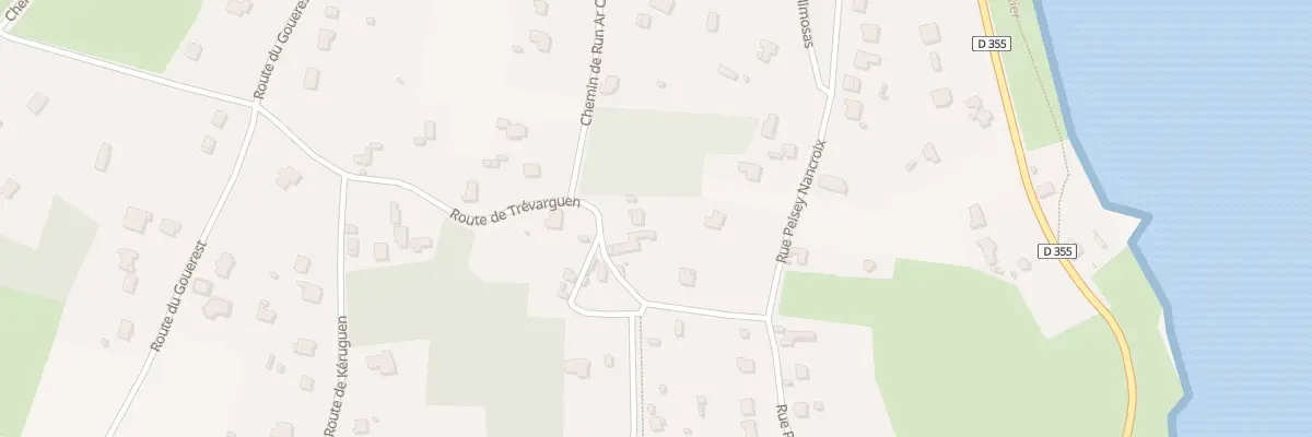 Plan du 12 Rte de Trévarguen à Roscanvel