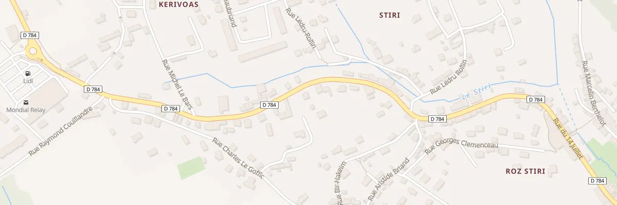 Plan du 84 Rue du 14 Juillet à Audierne