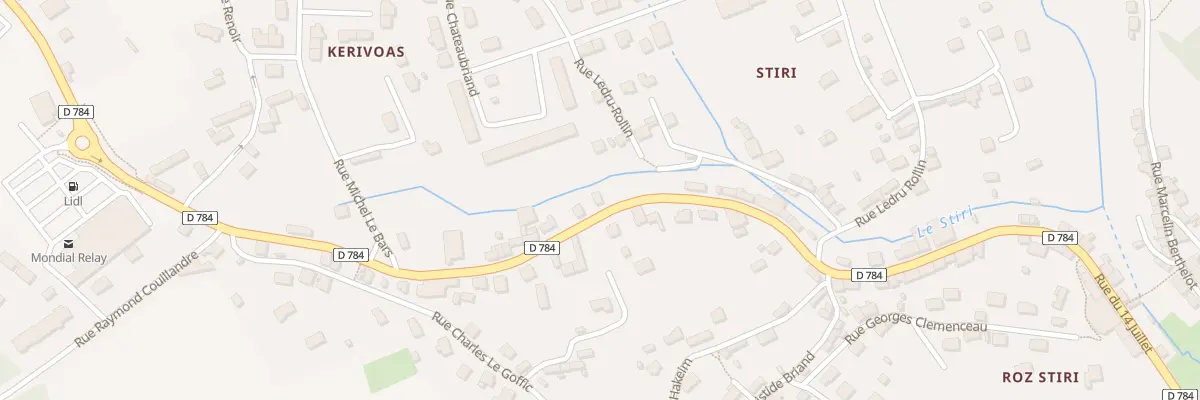 Plan du 83 Rue du 14 Juillet à Audierne