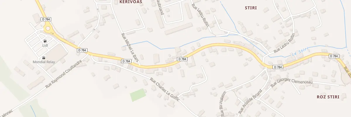 Plan du 93 Rue du 14 Juillet à Audierne