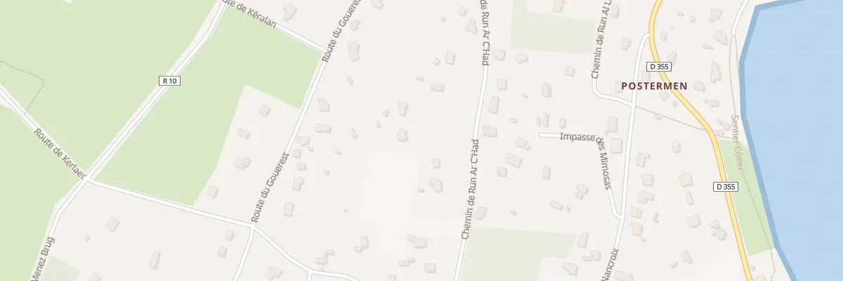 Plan du 13 Che de Run ar c’had à Roscanvel