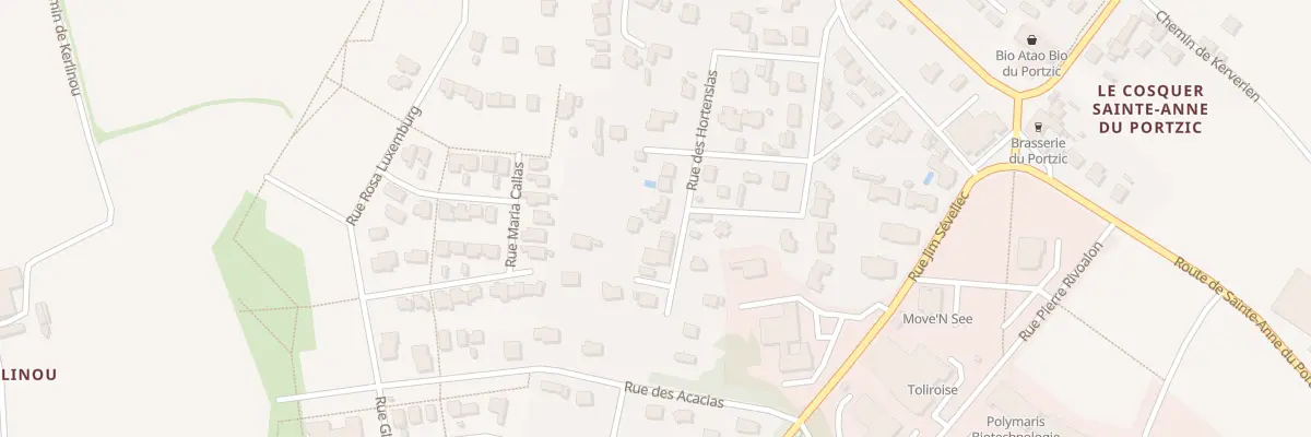 Plan du 14 Rue des Hortensias à Brest