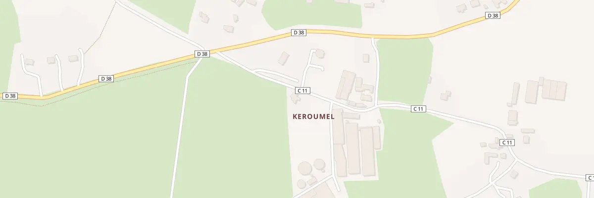 Plan du 3 Keroumel à Milizac-Guipronvel