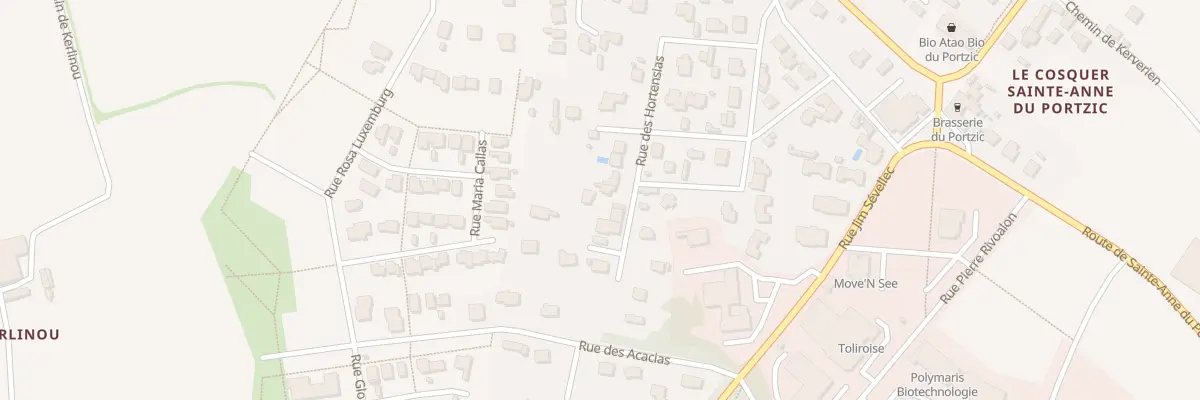Plan du 12 Rue des Hortensias à Brest