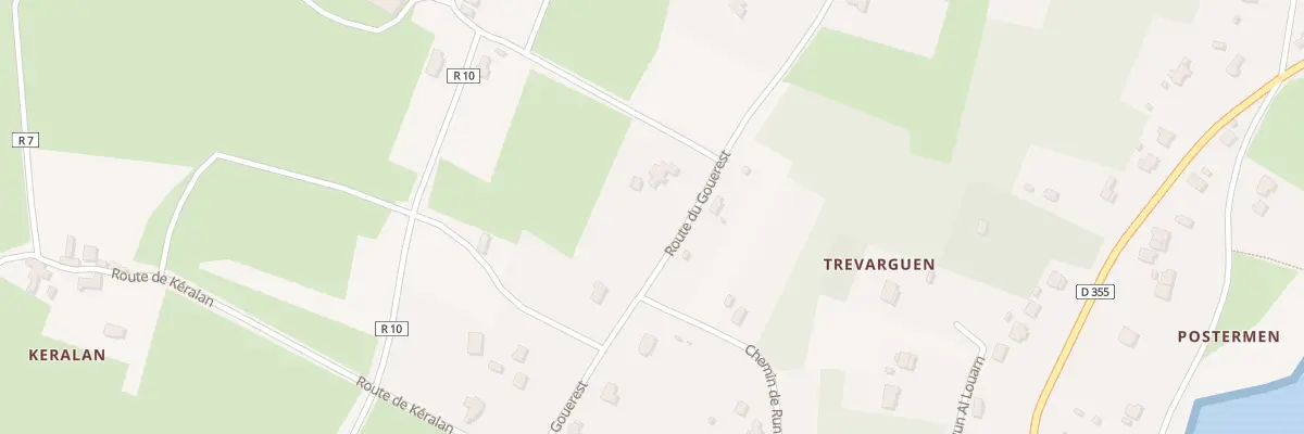 Plan du 43 Rte du Gouerest à Roscanvel