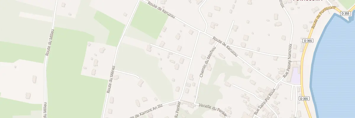 Plan du 8 Rte du Penker à Roscanvel