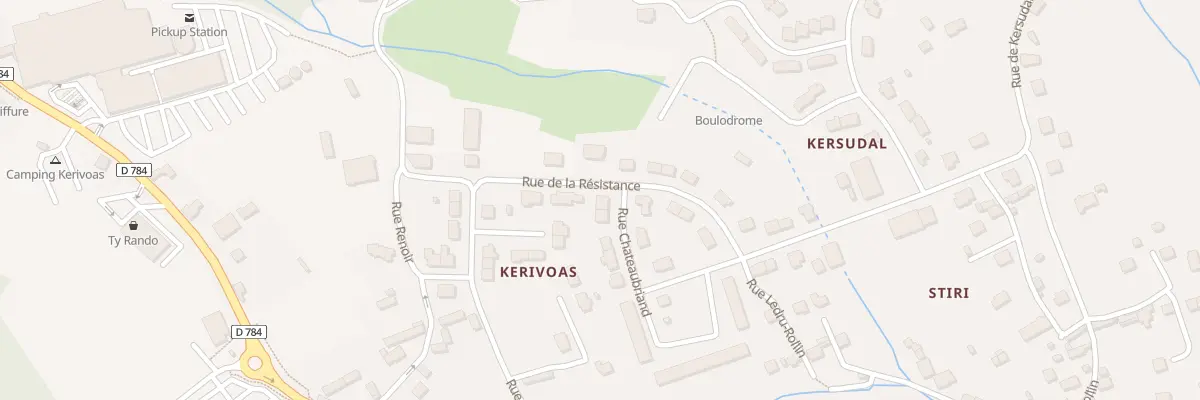 Plan du 1 Rue de Chateaubriand à Audierne