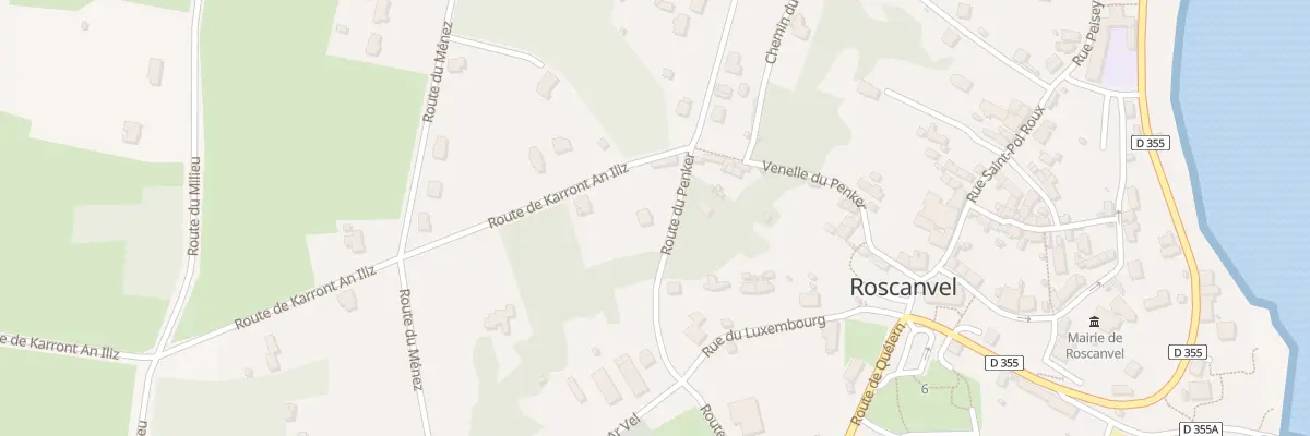 Plan du 18 Rte du Penker à Roscanvel