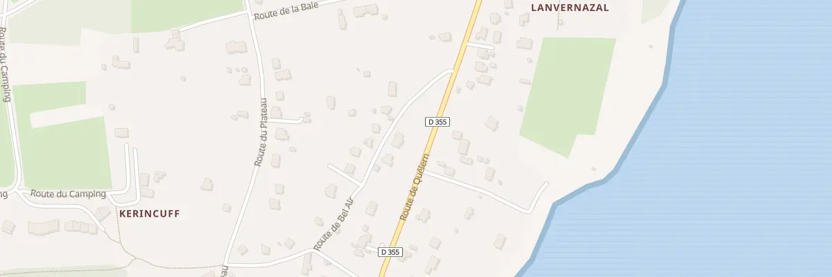 Plan du 1B Rte de Bel air à Roscanvel
