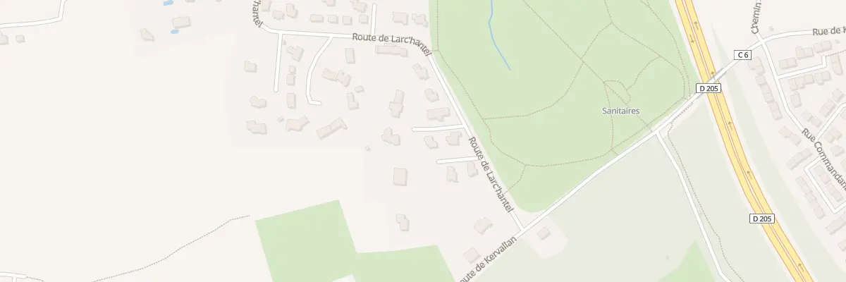 Plan du 130 Rte de Larc’hantel à Brest