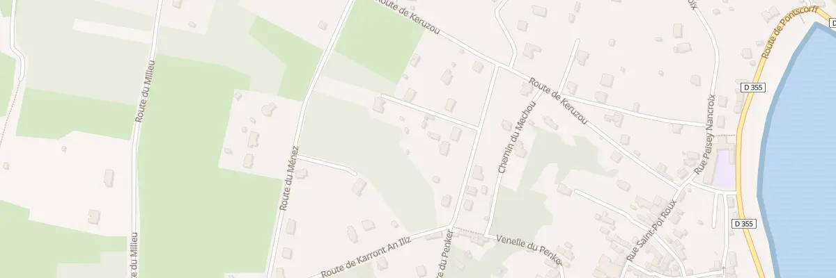 Plan du 10 Rte du Penker à Roscanvel