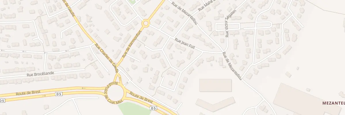 Plan du 6 Rue Jean Moulin à Guilers