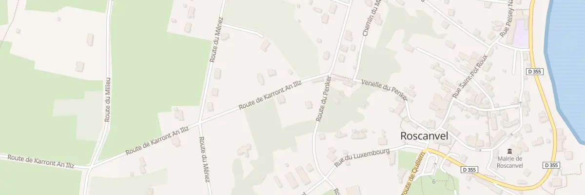 Plan du 1 Rte Karront An Iliz à Roscanvel