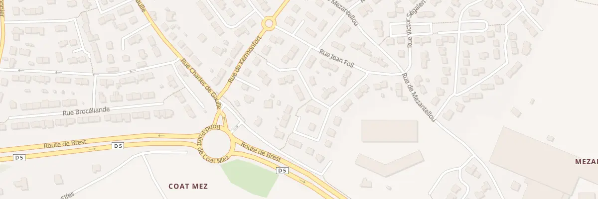 Plan du 7 Rue Jean Moulin à Guilers