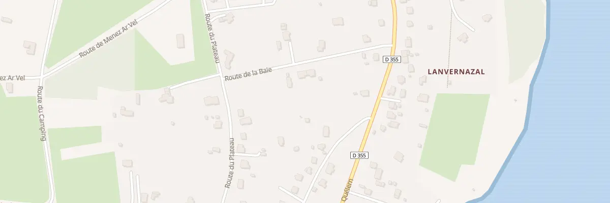 Plan du 7 Rte de la Baie à Roscanvel
