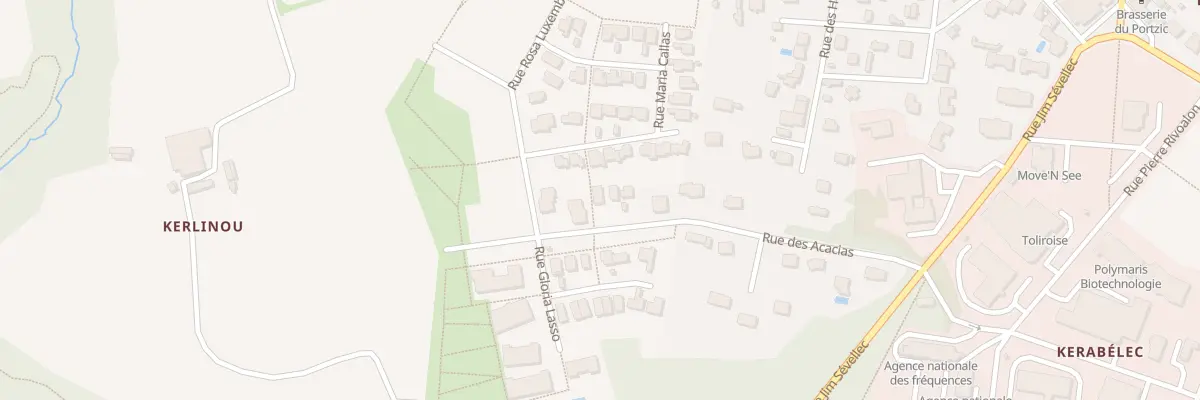 Plan du 30 Rue des Acacias à Brest