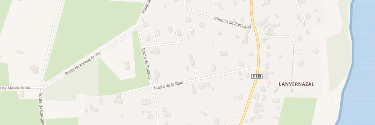 Plan du 16 Rte de la Baie à Roscanvel