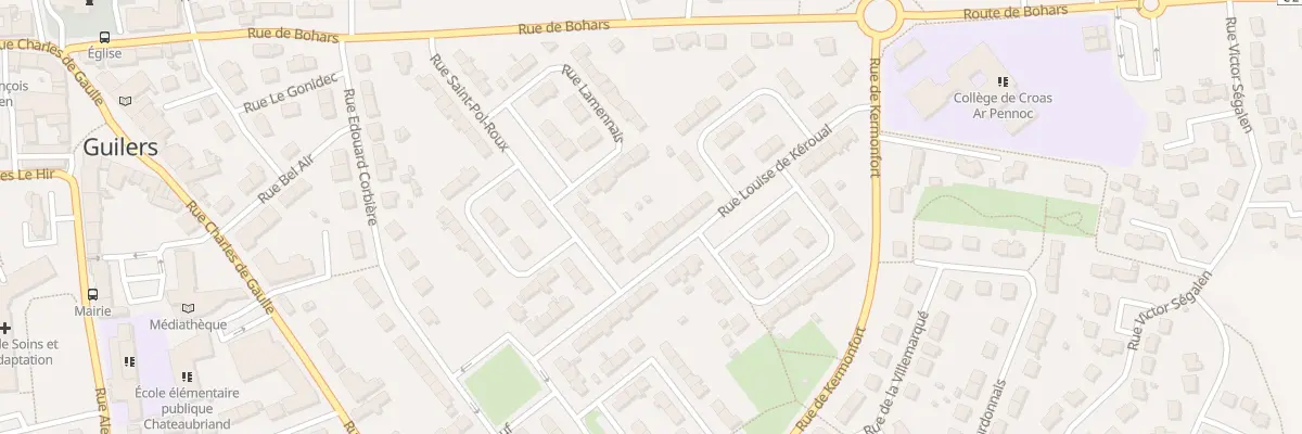 Plan du 14 Rue Louise de Kéroual à Guilers