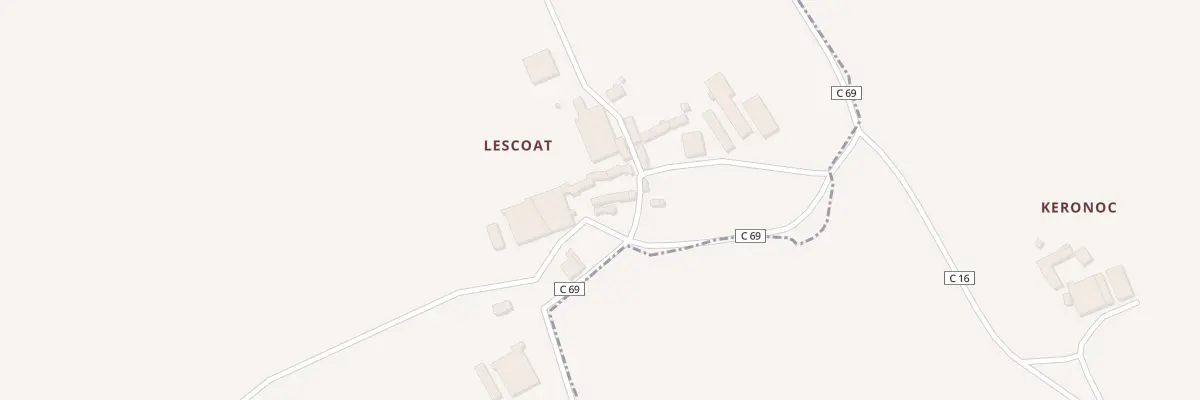 Plan du 165 Lescoat à Plouguin