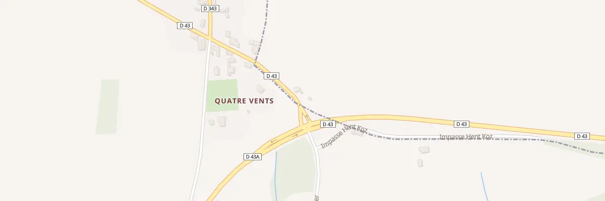 Plan du 281 Quatre Vents à Audierne