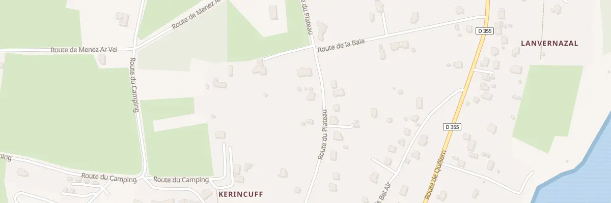 Plan du 10 Rte du Plateau à Roscanvel