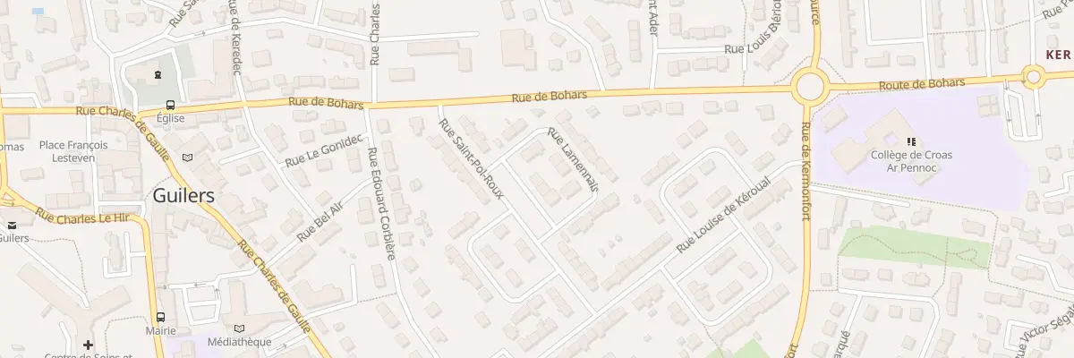 Plan du 15 Rue Saint Pol Roux à Guilers